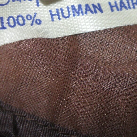 Vintage 100% Human Hair Fall from the 1970's -#6 Dark Brown  NEW with tags - Picture 5 of 7